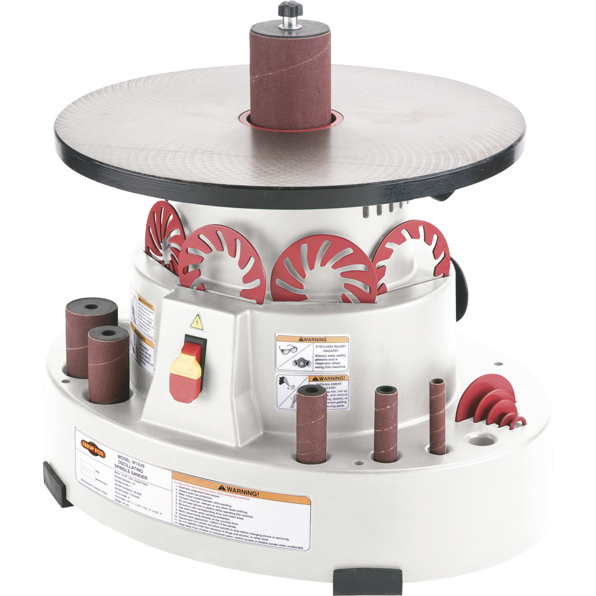 Shop Fox Benchtop Oscillating Spindle Sander, Model# W1846